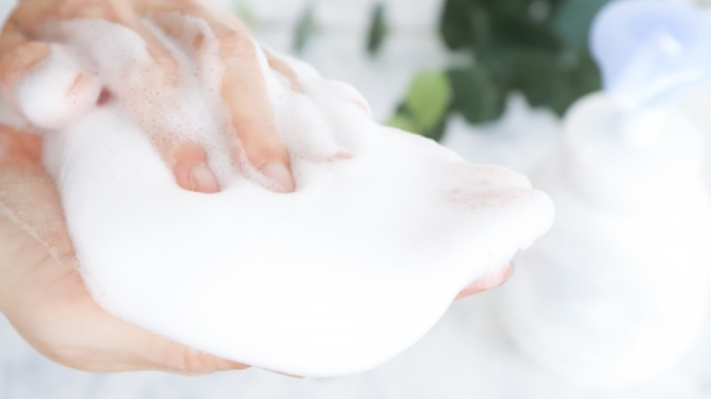 少量でも豊かな泡立ち